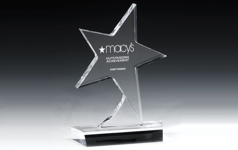 7585S (Screen Print), 7585L (Laser), 7585P (4Color Process) - Standing Star Award